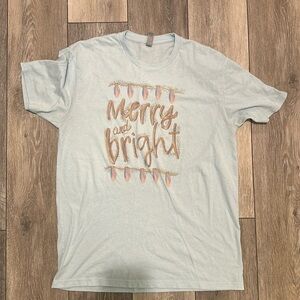 Merry & Bright Holiday tee